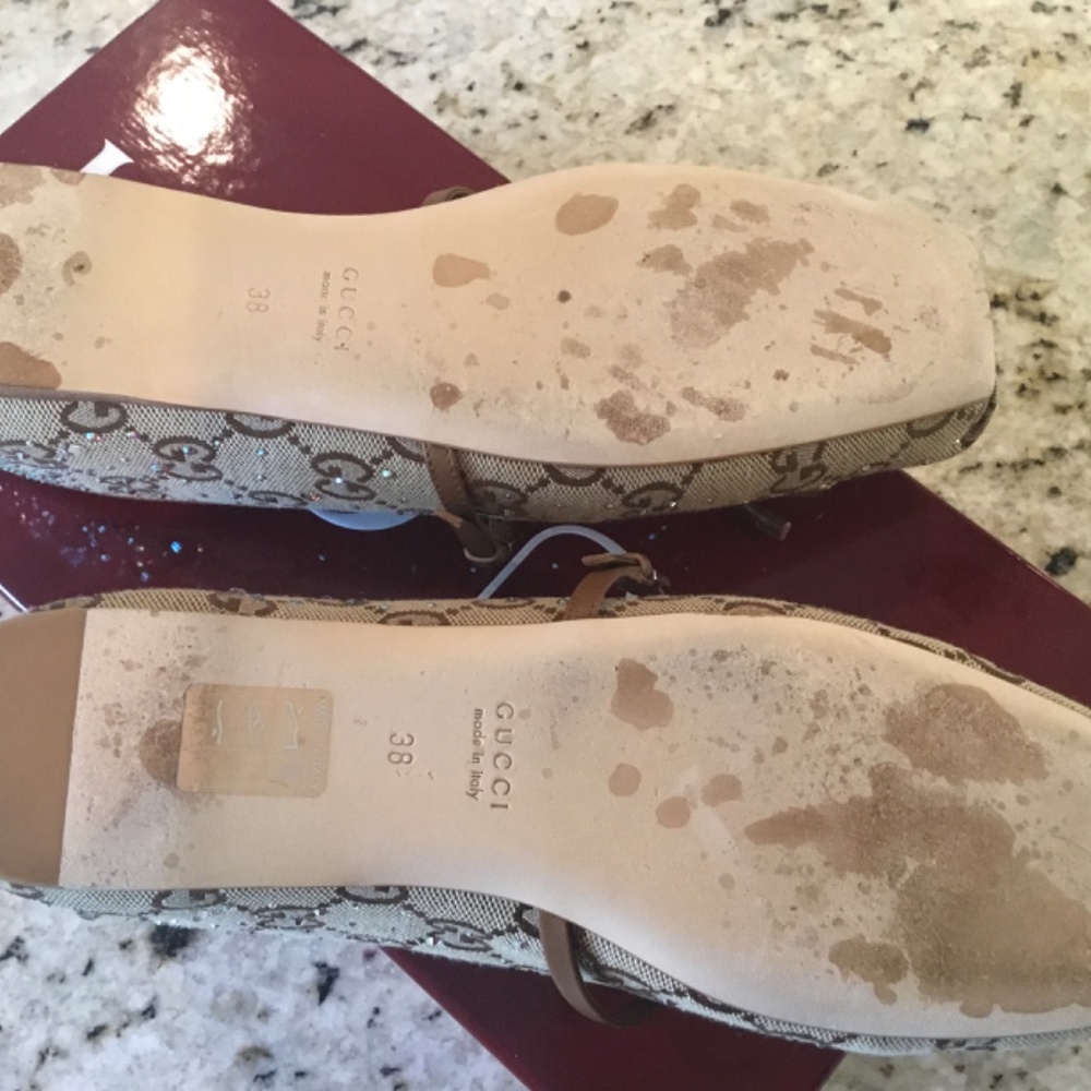 Authentic Gucci GG Horsebit Crystal Ballet flats - Picture 9 of 9